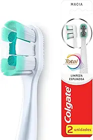 Escova Dental Colgate Total Limpeza Espumosa Suave 2 unidades