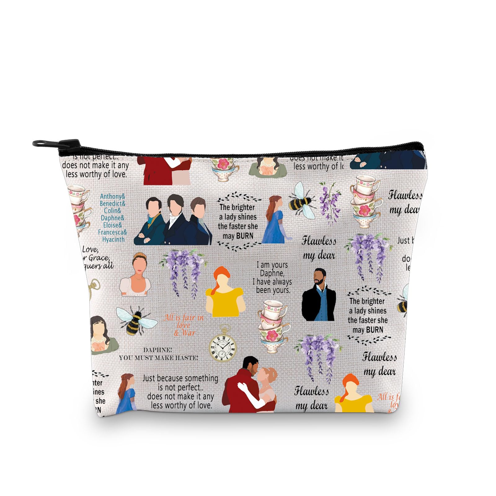 All is Fair Cosmetic Makeup Bag All is Fair TV Show Present Lady Tea Gift Bridge Themed Present Bridge Zipper Pouch (All is fair Makeup Bag 1uk)