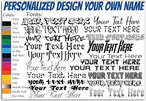 Miniatura 7 de Calcomanía de vinilo personalizada: diseña tu propia calcomanía para vasos, portátiles, teléfonos, barcos, cascos, botellas, automóviles