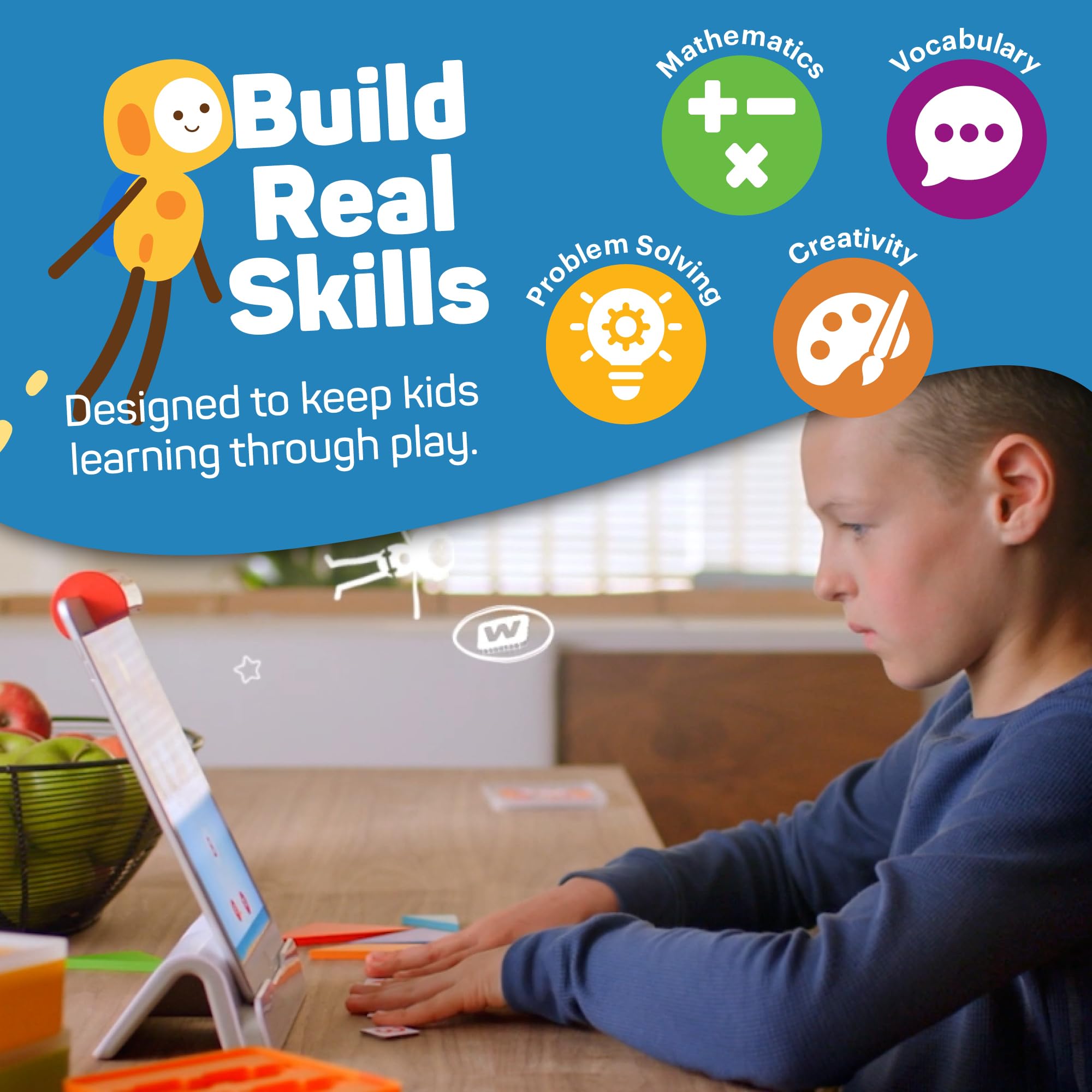 Osmo Genius Kit, Ages 6-10, 5 STEM Learning Games, Spelling & Math, iPad — Amazon image 6