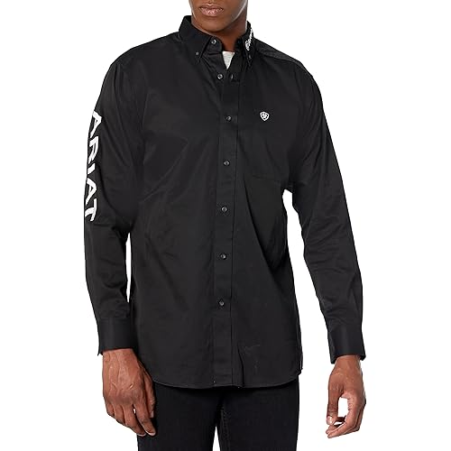 ARIAT Men's Team Logo Twill Fitted Shirt