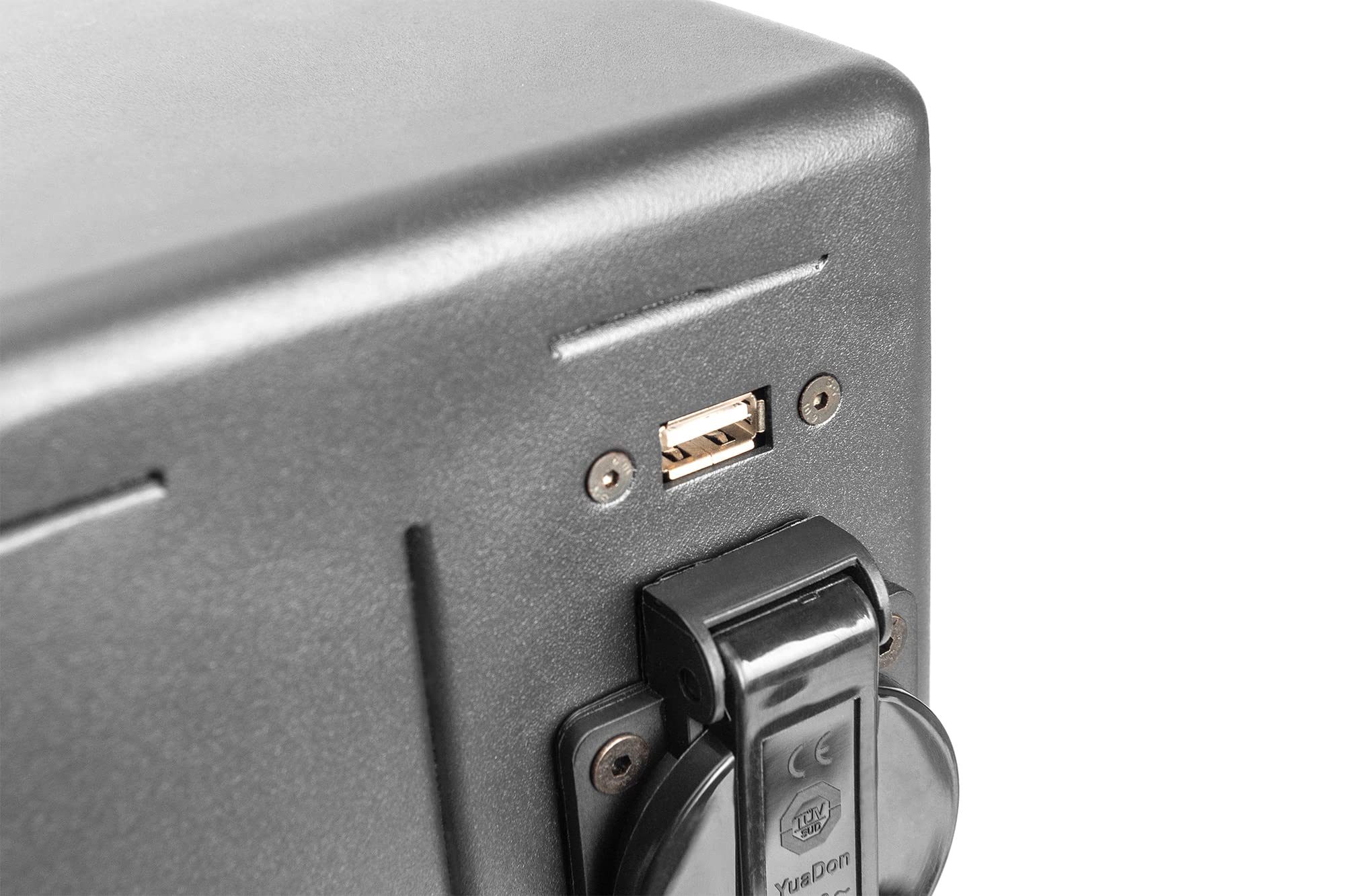 DIGITUS Armoire de Recharge Mobile – 16 emplacements – Jusqu'à 13 Pouces – Rangement et Recharge de Smartphones, netbooks et tablettes – 16x USB-A – Puissance de Recharge de 10 W par Port USB – Noir