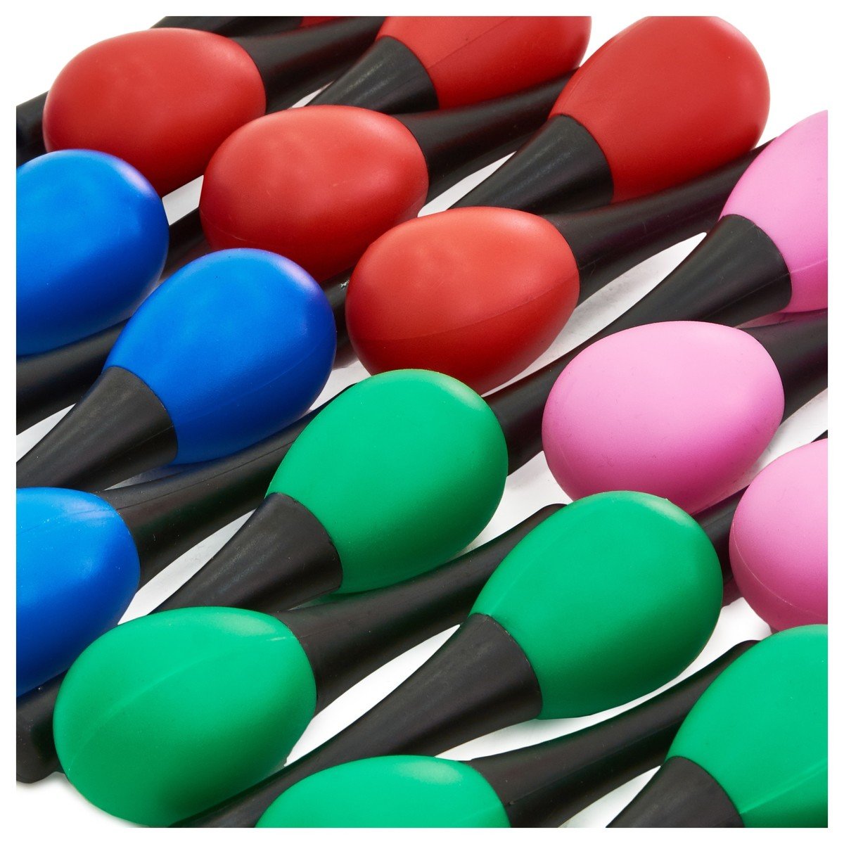 Mini-Sceau de Maracas par Gear4music, lot de 24 | 12 Paires de Maracas Colorées, Parfait pour la Musique Latine et Orchestrale, Bol et Poignée en Plastique, 13cm
