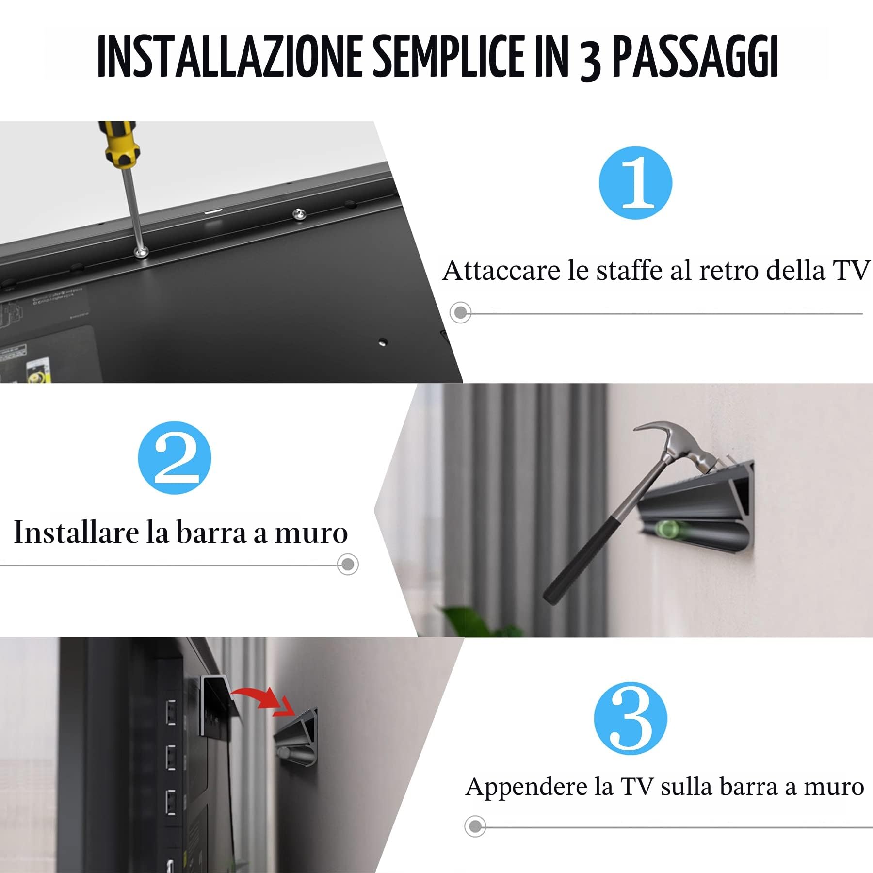 SCAFFALI PER IL Bagno Supporto Parete Mensole Muro Montaggio Nessun - Foto 10