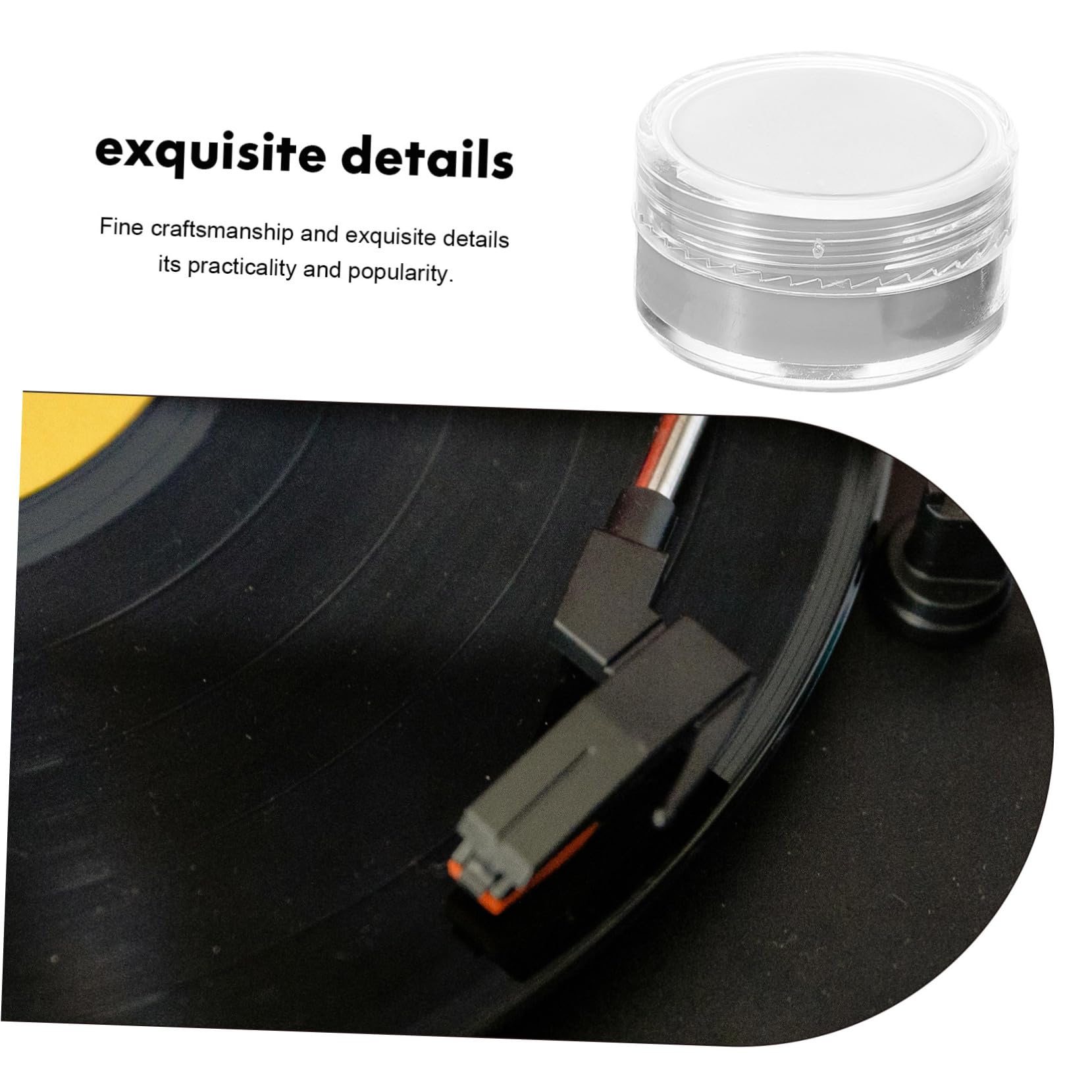 Toyvian 5pièces Cleaner Gel Pour Stylus De Tourne-disque Nettoyage De Aiguille Accessoire Pratique Pour Amateurs De Musique