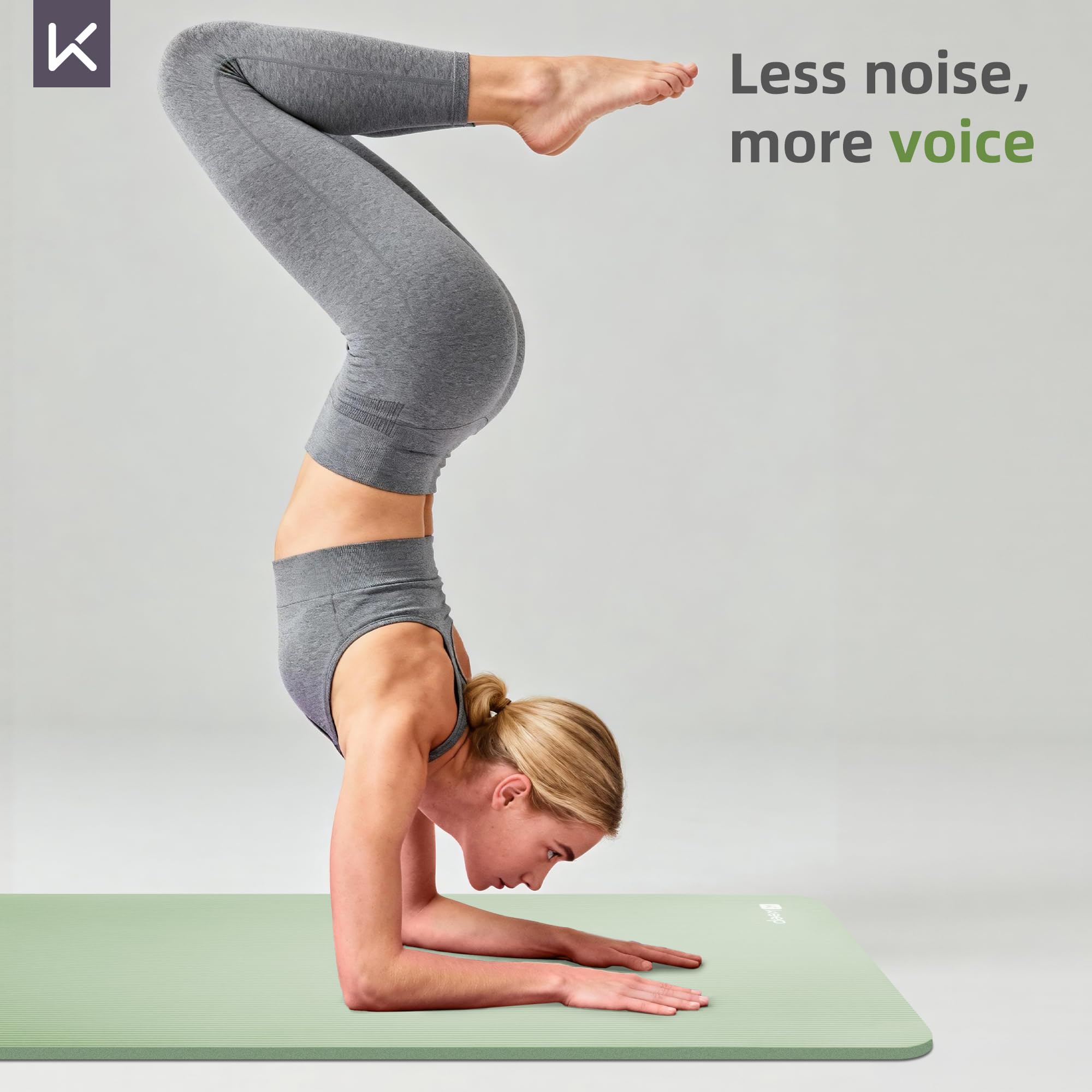 KEEP Extra dicke NBR-Yogamatte für Damen und Herren, 15 mm dick, 182,9 x 81,3 cm, große Trainingsmatte mit rutschfester Trainingsmatte für Yoga, Pilates, Stretching, Meditation – breite und