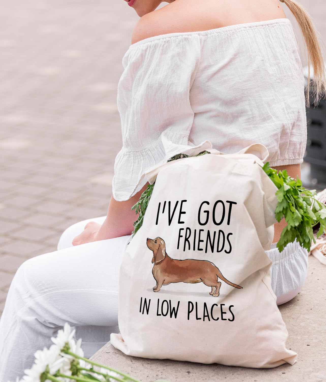 ホビーラホビーレ　トートバッグ　Dog Friends Amazon.com - Zeghk Dachshund Dog Tote Bags for Women Girls,Dog