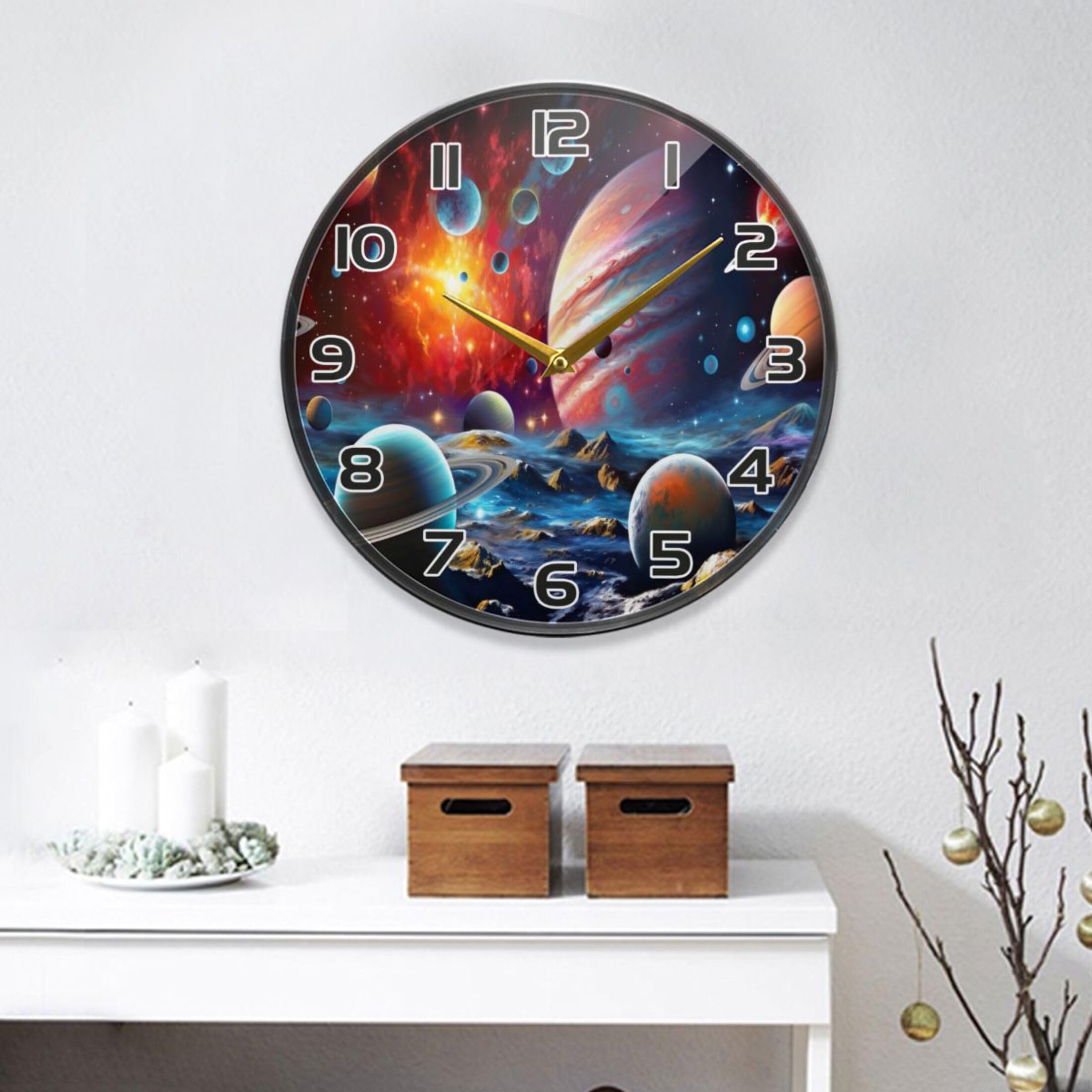 Amazon.com: UMIRIKO Space Galaxy Solar System NASA Silent Wall