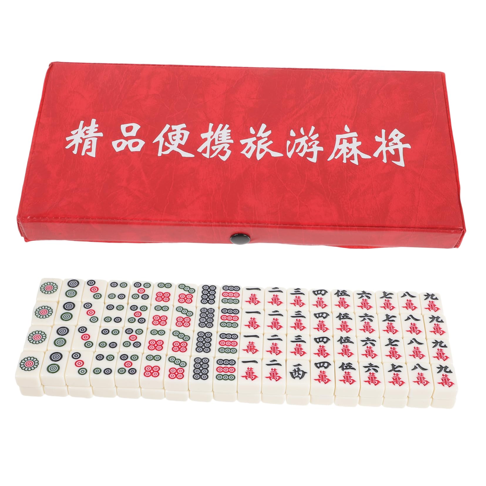 Mahjong de voyage portable avec mini carrelage et kit complet de jeu - 8