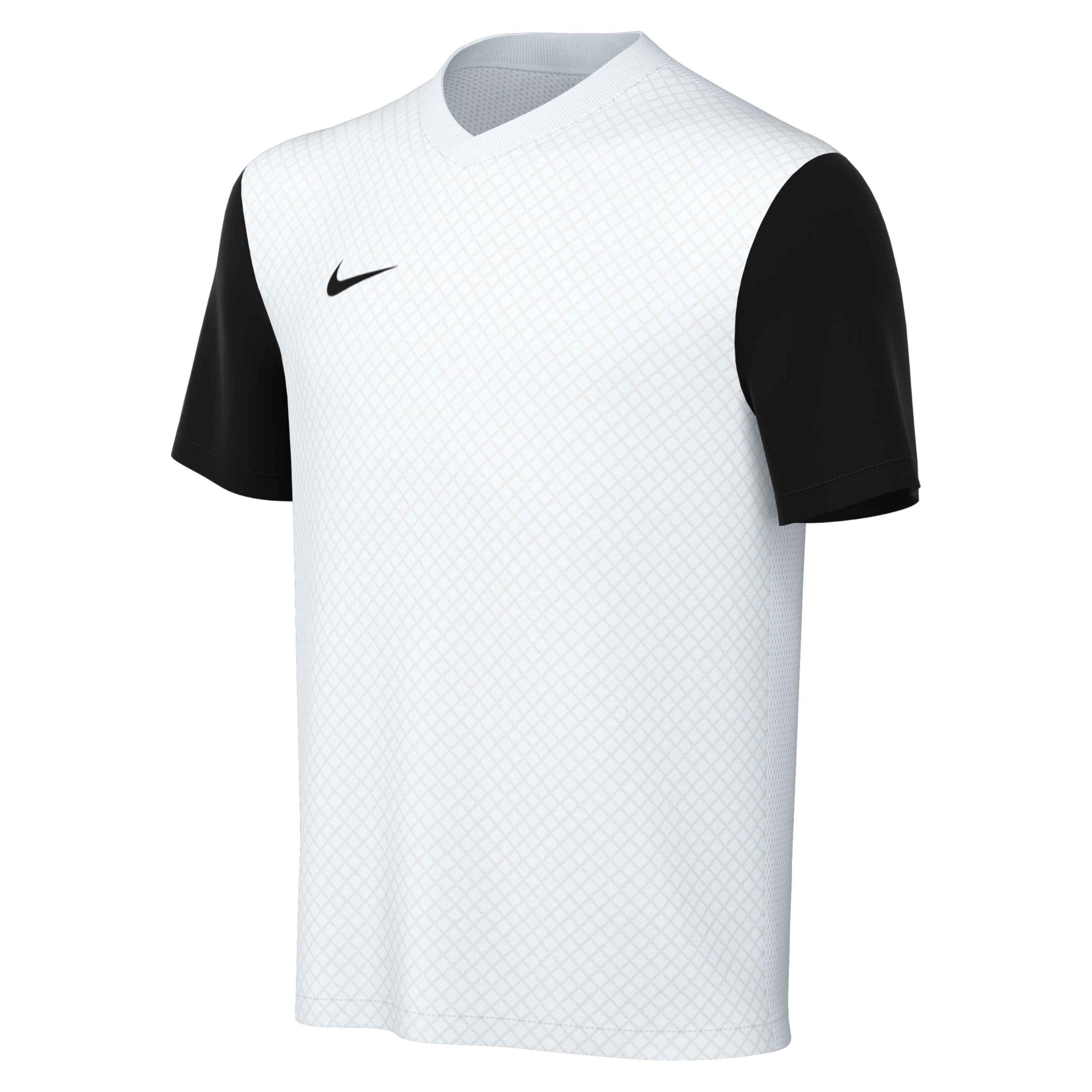 NIKE DH8389-100 Y NK DF Tiempo PREM II JSY SS T-Shirt Unisex White/Black/Black Size M