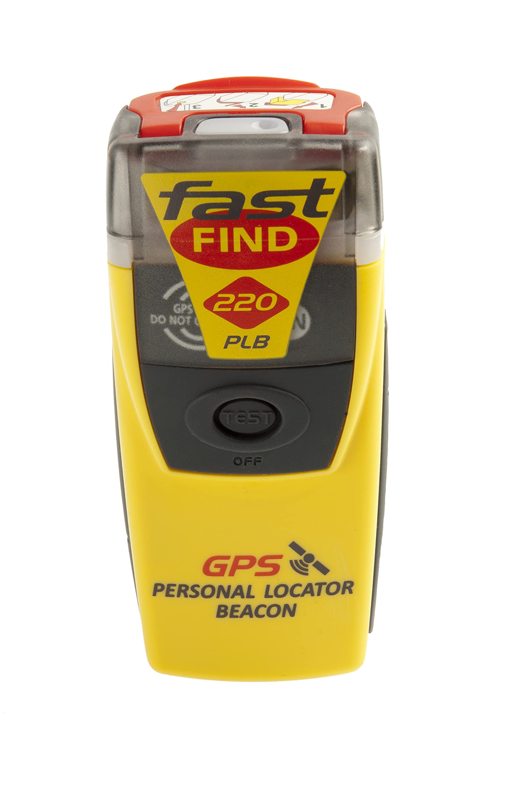McMurdo FastFind 220 PLB | Segnale satellitare 406 MHz | GPS | Senza abbonamento | Impermeabile | Galleggiante | Compatto | Leggero | Copertura globale | Registrazione programmata in Italiano