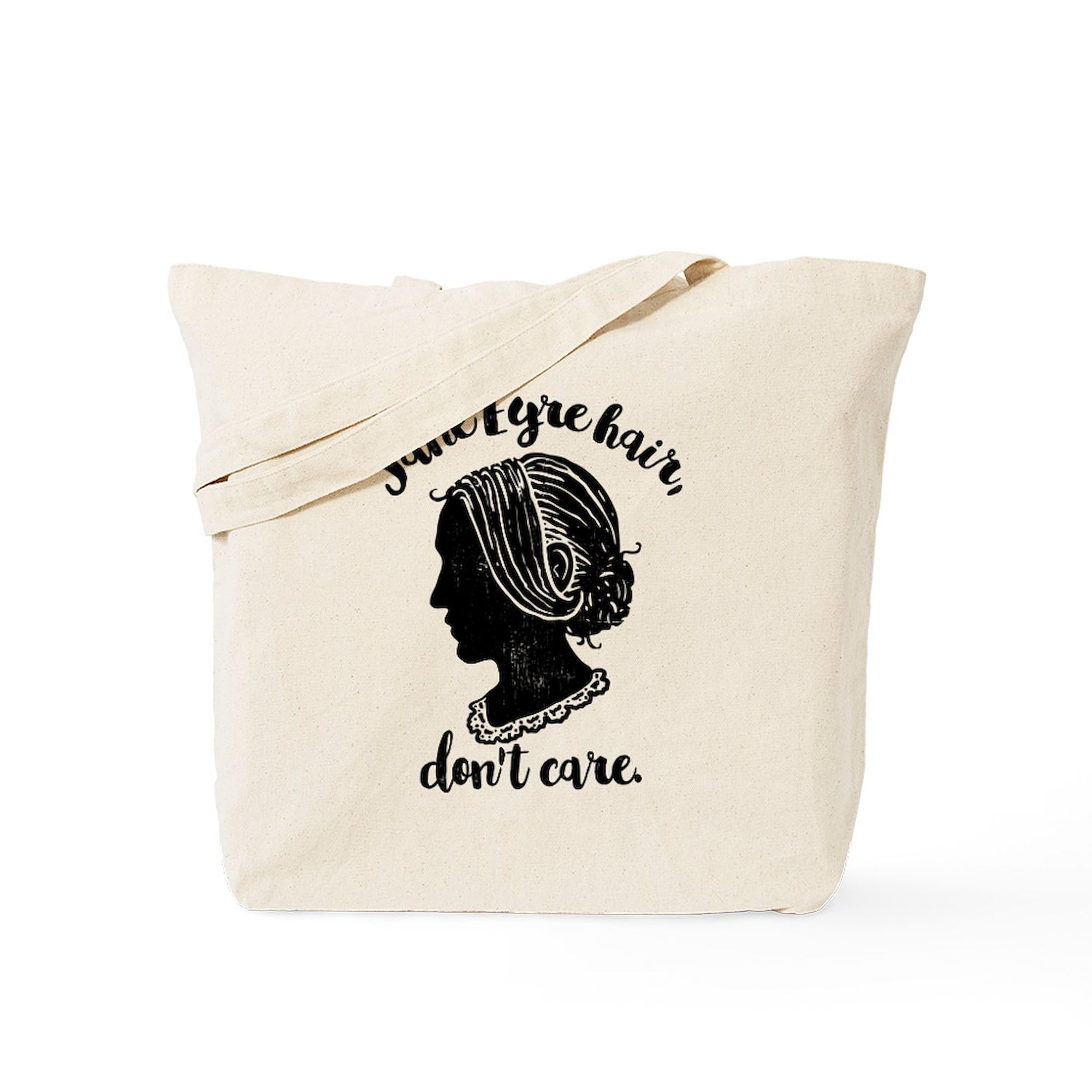 CafePress Jane Eyre Hair Don't Care Tote Bag Reusable Natural Beige Canvas Shopping Bag