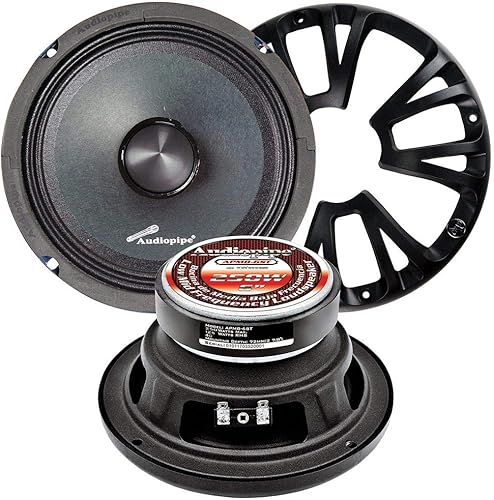 Audiopipe APMB6ST 6 pares de rango medio embalado 250 vatios