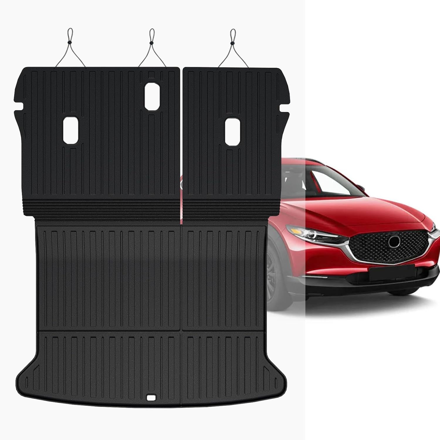 Cargo Mat with Backrest Mats for 2020-2026 Mazda CX30, Full Coverage All Weather TPE Trunk Mat Cargo Liner with Backrest Protectors for Mazda CX-30 Accessories - Image 9