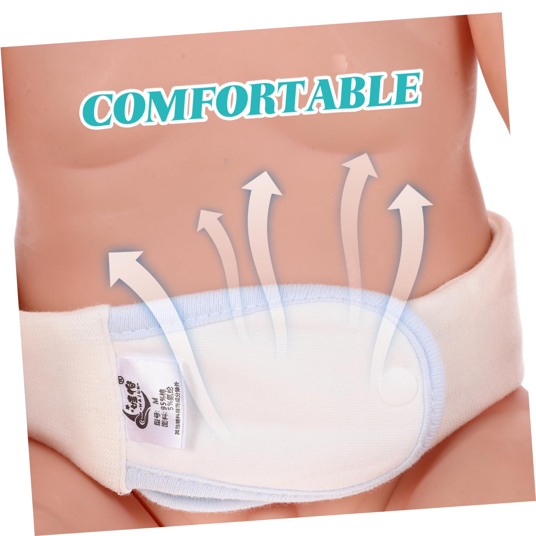 IWOWHERO 3Pcs Adjustable Diaper Fixing Belt for Boy Girl Convenient Cloth Diaper Fasteners for Newborns Easy to Use Options