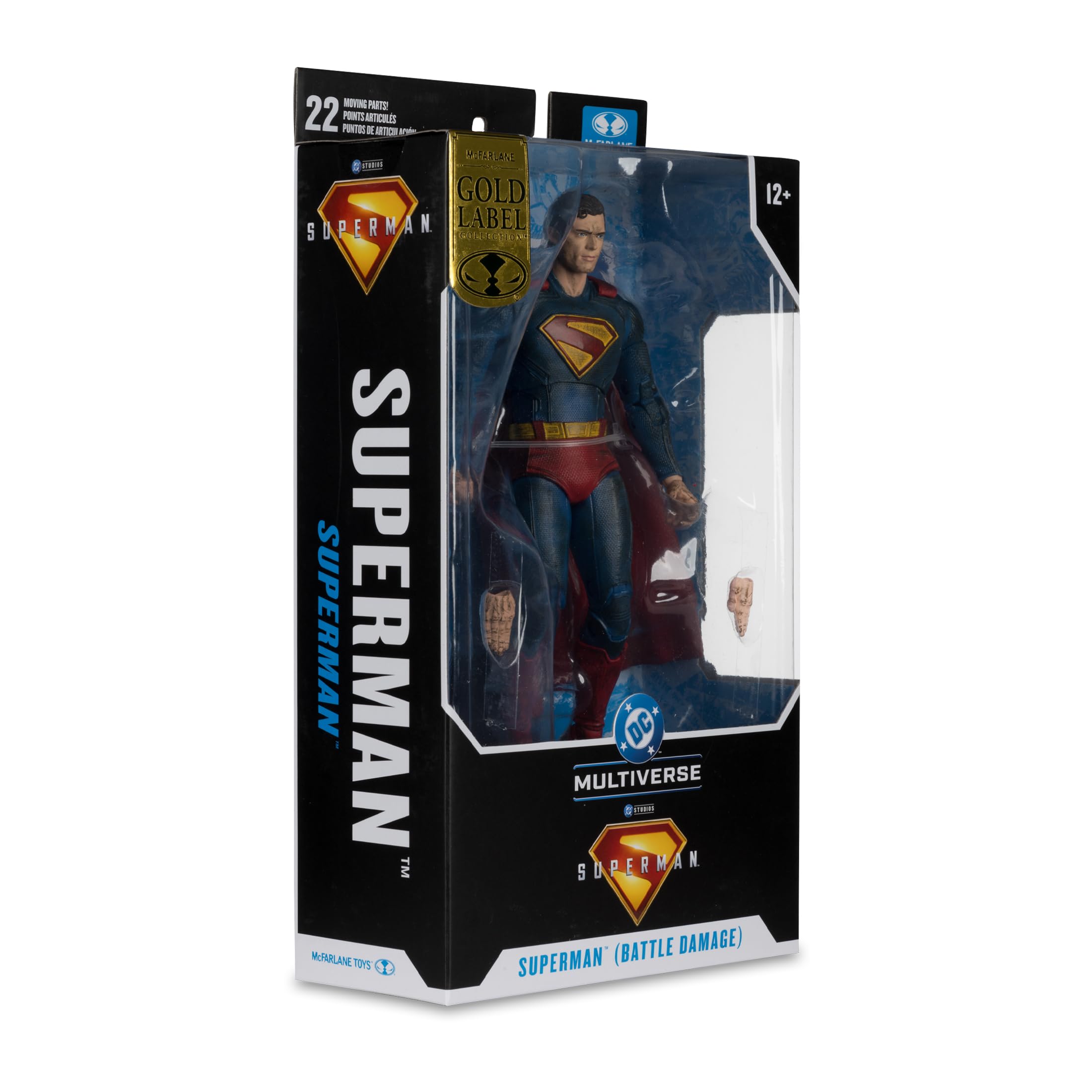 McFarlane Toys Superman (2025) DC Multiverse - Figura de acción de Superman (Battle Damaged) (Gold Label), 18 cm