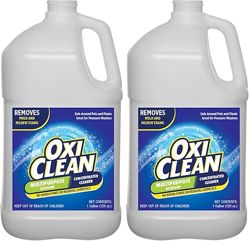 OxiClean Limpiador concentrado multiusos para exteriores, suministros de limpieza, productos de limpieza, limpiador de entrada para concreto,