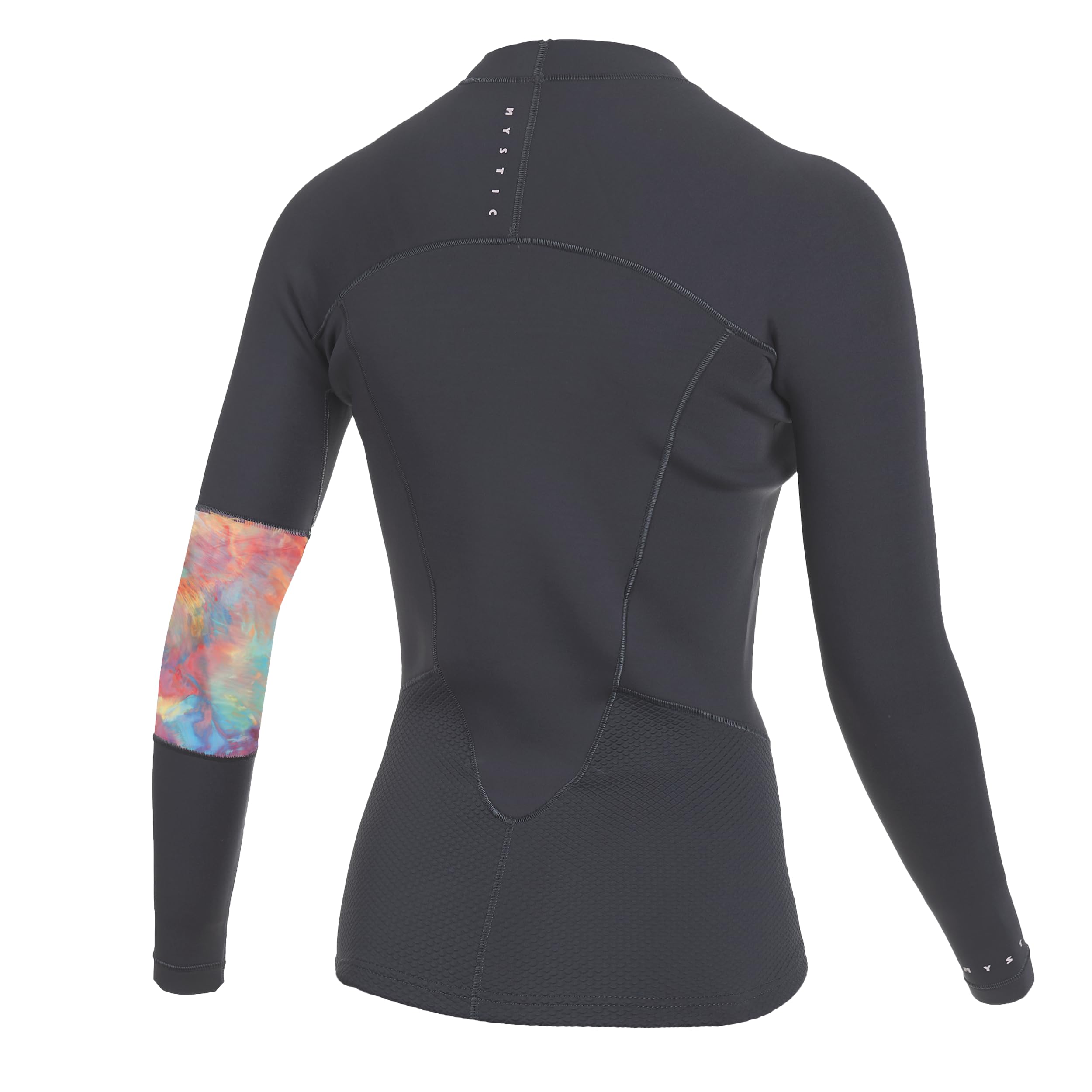 Mystic 2023 Womens Lunar 2 GBS Long Sleeve Vest Neoprene Rashvest - Dark Grey XL