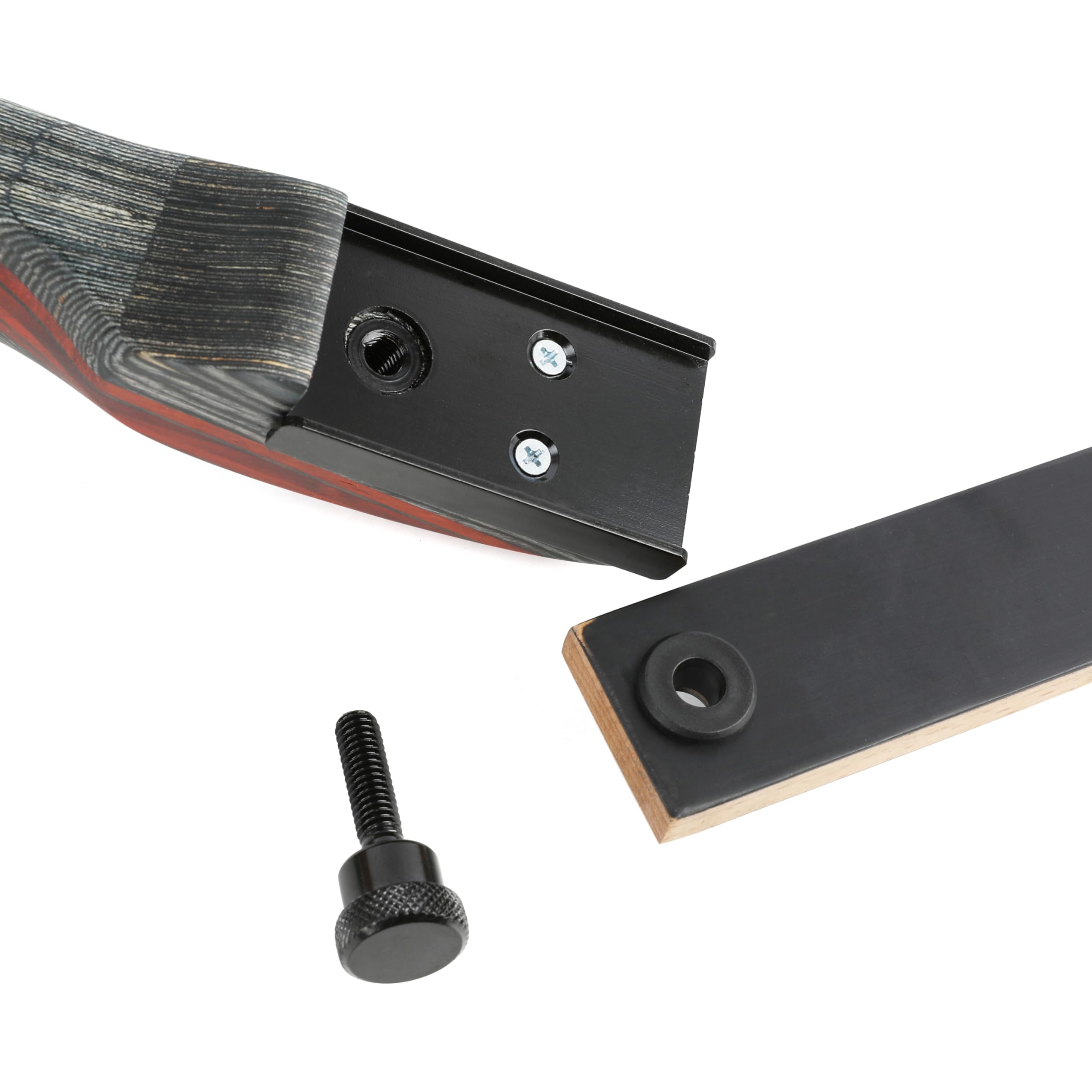Arc recurve démontable 62" 20-44 LB Chasse Traditionnel Droitier Poignée 17 Pouces Tir à l'arc Plein air