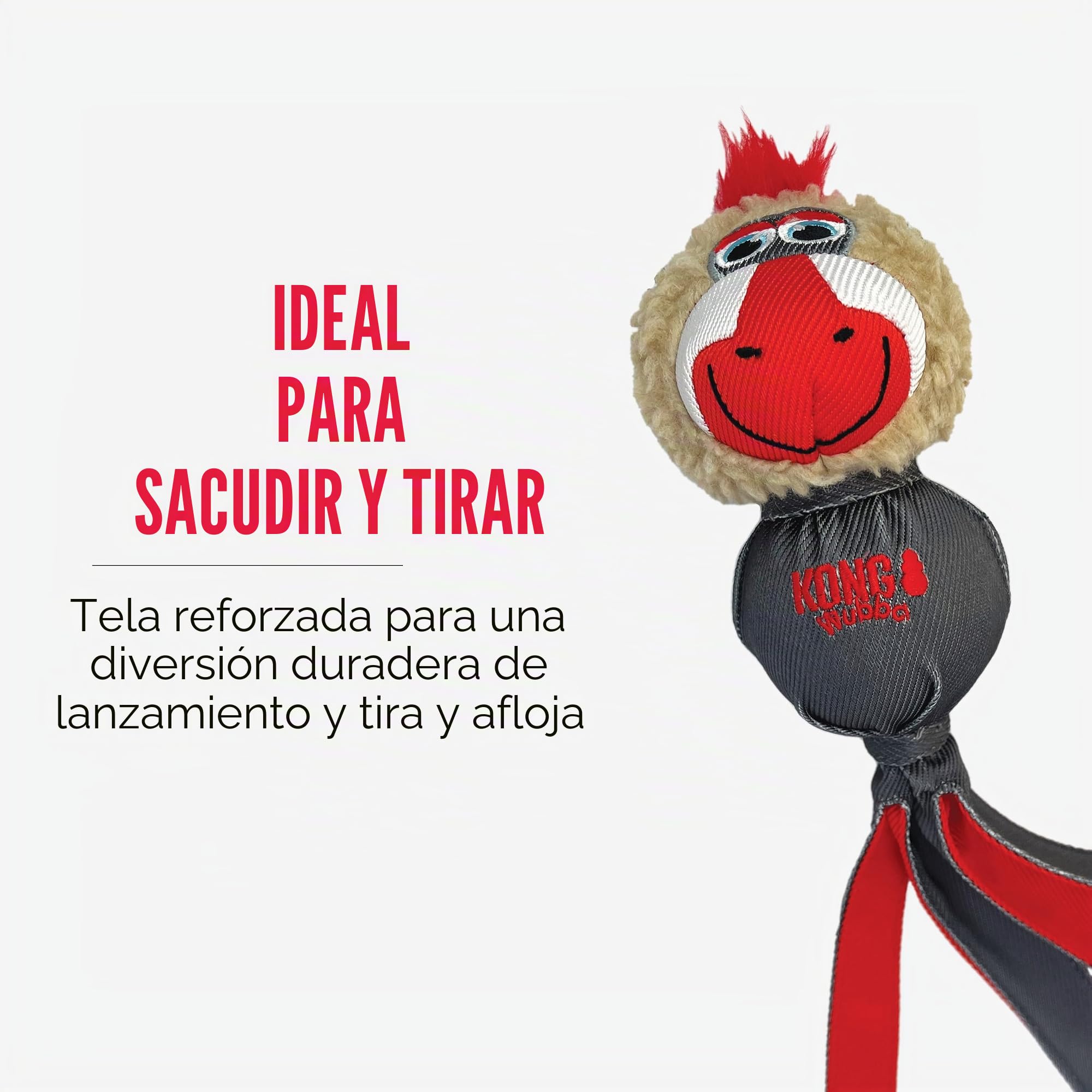 Juguete Para Perros Kong Wubba Zoo Mandrill L