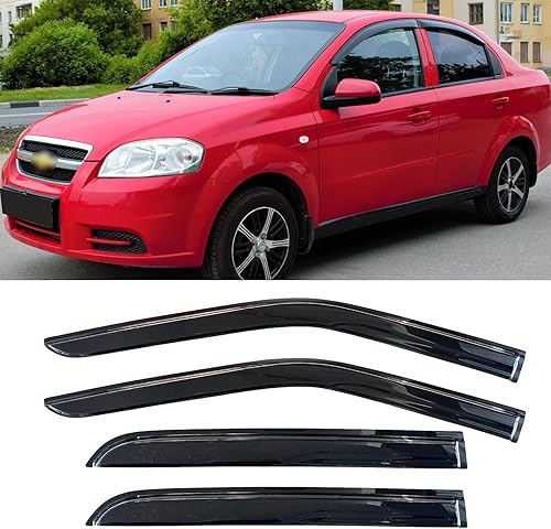 Miniatura 59 de Visores de ventana y protectores contra la lluvia para Ford F150 de 1997-2003, Standard Cab, Deflectores de viento para ventanas de canal externo