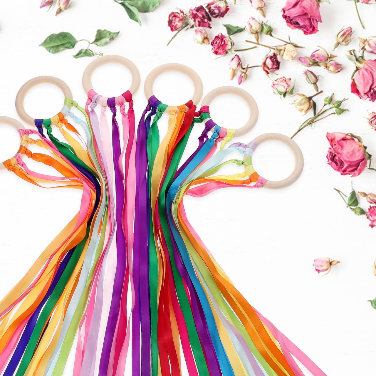 Hadn Ribbons Children's Casual Pants Rainbow Hand Ribbon Kite Set - Wind Wand ...