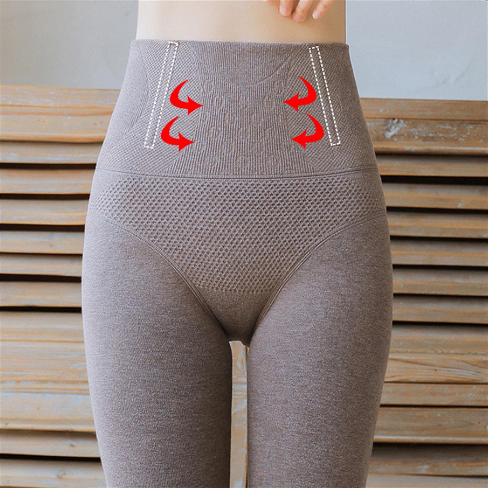 UKKO Collant di Velluto Ragazze Ad Alta Vita in Pile Foderato Super Caldo Inverno Inverno Striscia Verticale Striscia Termica