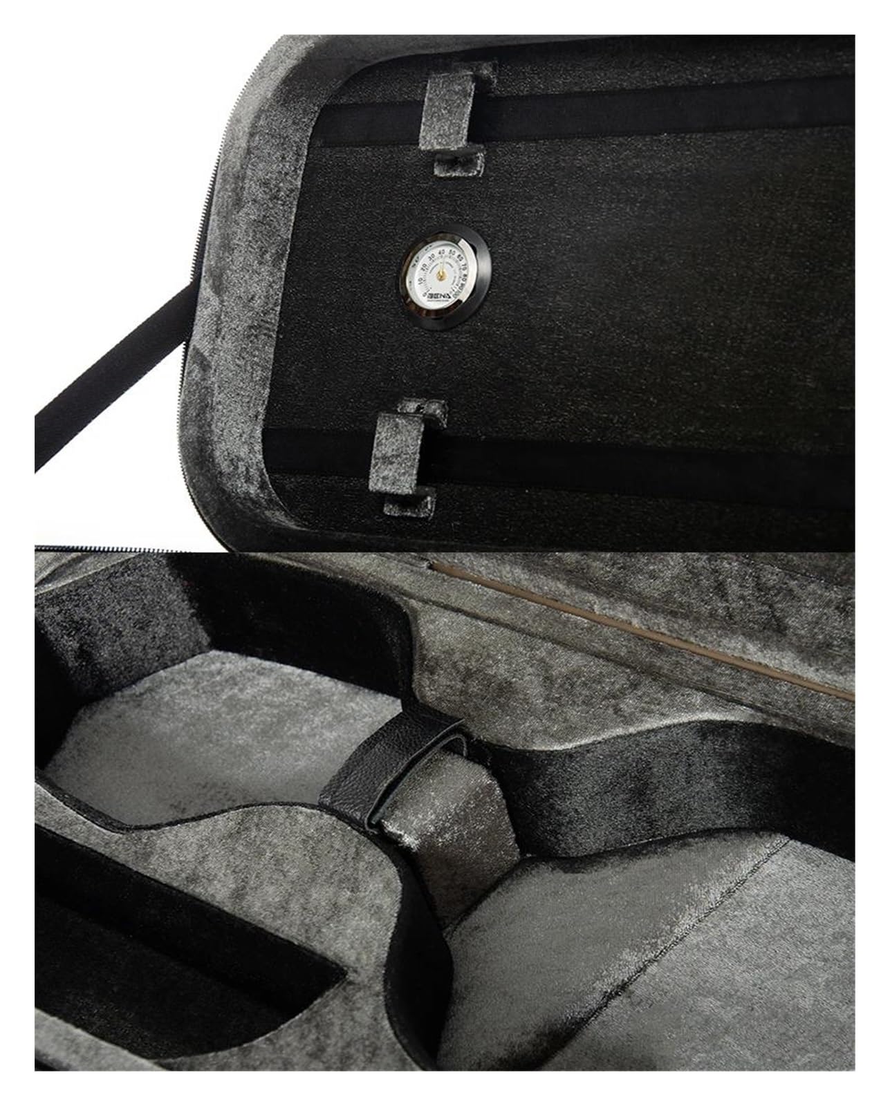 Violinkoffer Rucksack Wasserfester, Leichter Violinenkoffer Aus Segeltuch 4/4-Größe Rechteckig Mehrfarbig Neuer Stil Mit Zahlenschloss(Black)