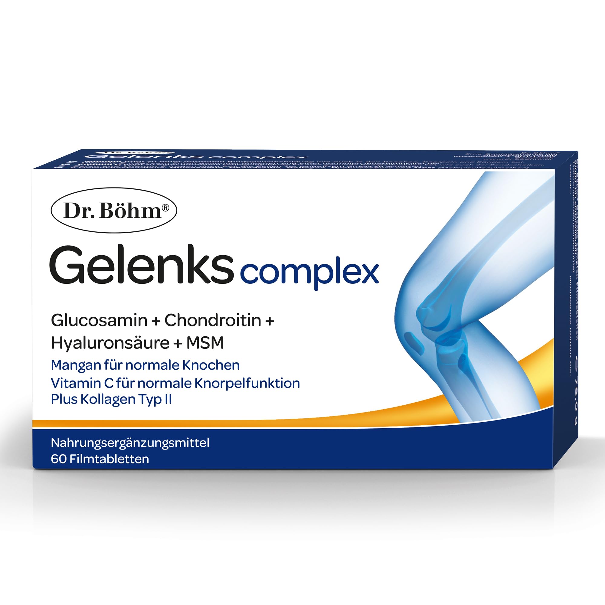 Dr. Böhm Gelenks complex: Für Knorpel, Knochen und Gelenke, Wirkstoffkombination aus Vitaminen, Mikronährstoffen sowie Gelenk- und Knorpelbestandteilen, 60 Tabletten