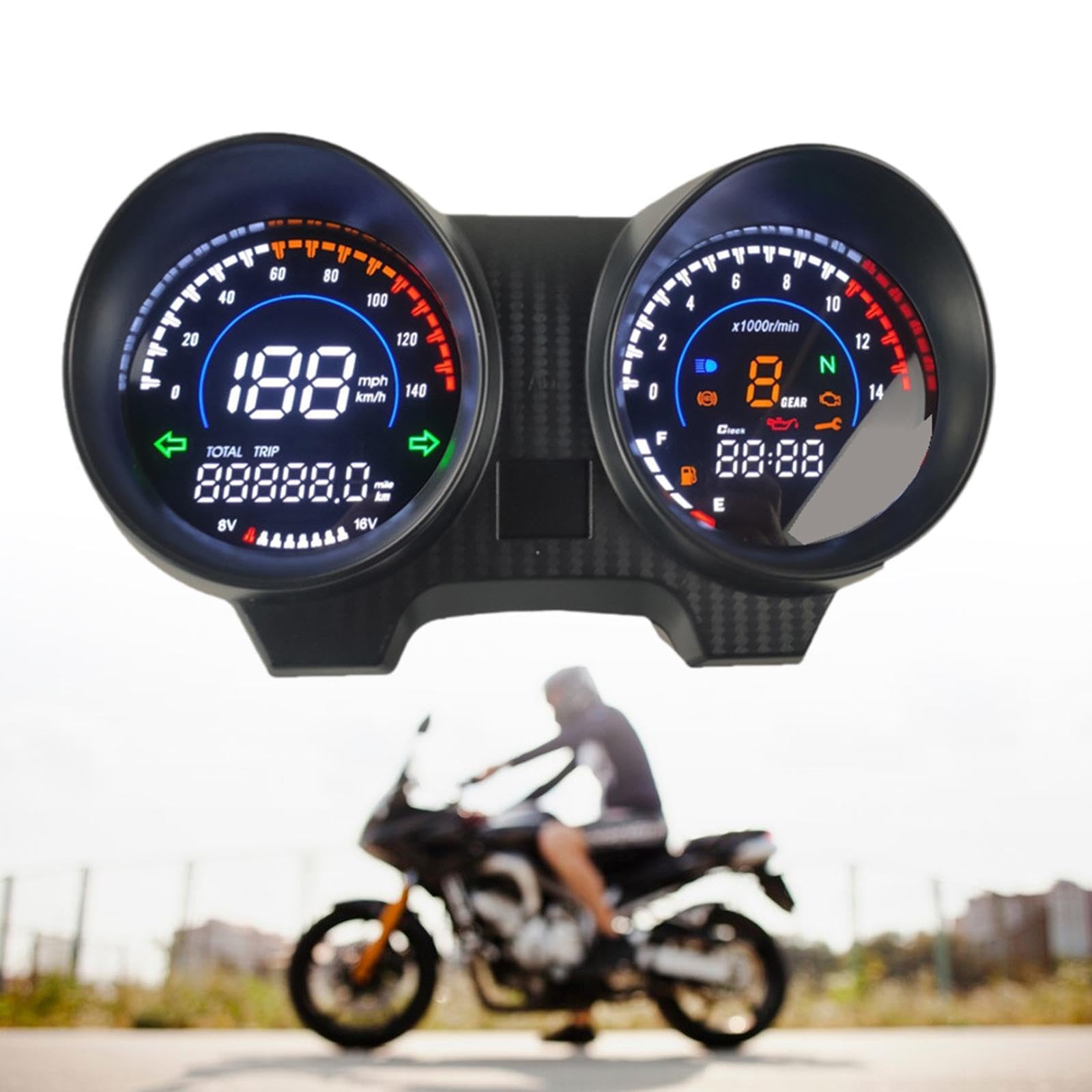 Enakshi® Motorcycle Instrument Multiuse Speedometer for Max125 RX110 Accessories|| Parts & Accessories | Motorcycle Parts | Instruments & Gauges | Instrument Clusters-picture-12