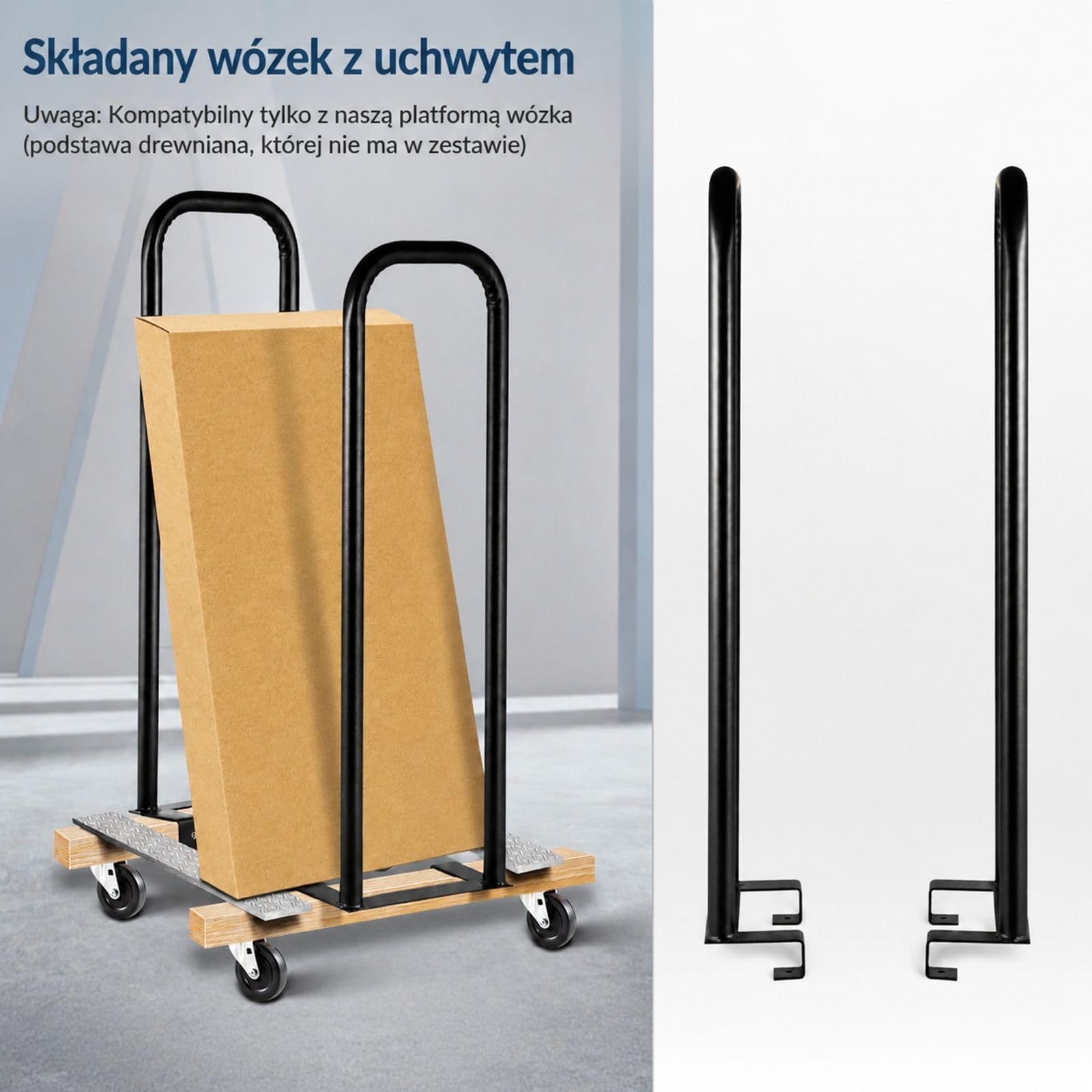 Pręt konwertera do wózka, adapter holowniczy do transportu materaca i przeprowadzek