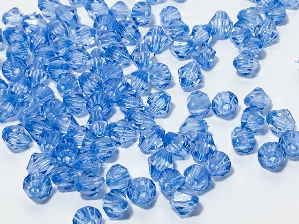 Amazon | ビーズクラブ アクリルビーズ 青 ダイヤカット 6mm 300個