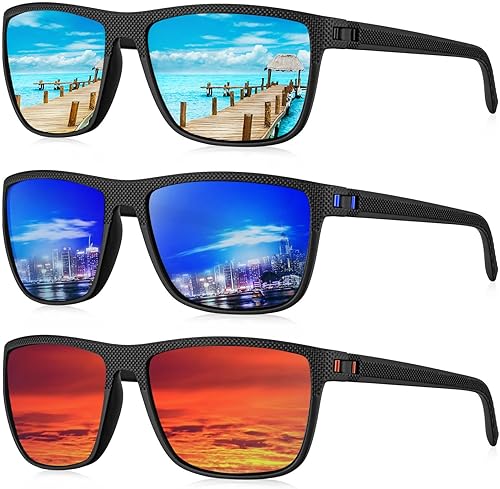 KALIYADI Gafas de sol polarizadas para hombre, gafas de sol ligeras con protección UV para conducir, pescar y jugar golf