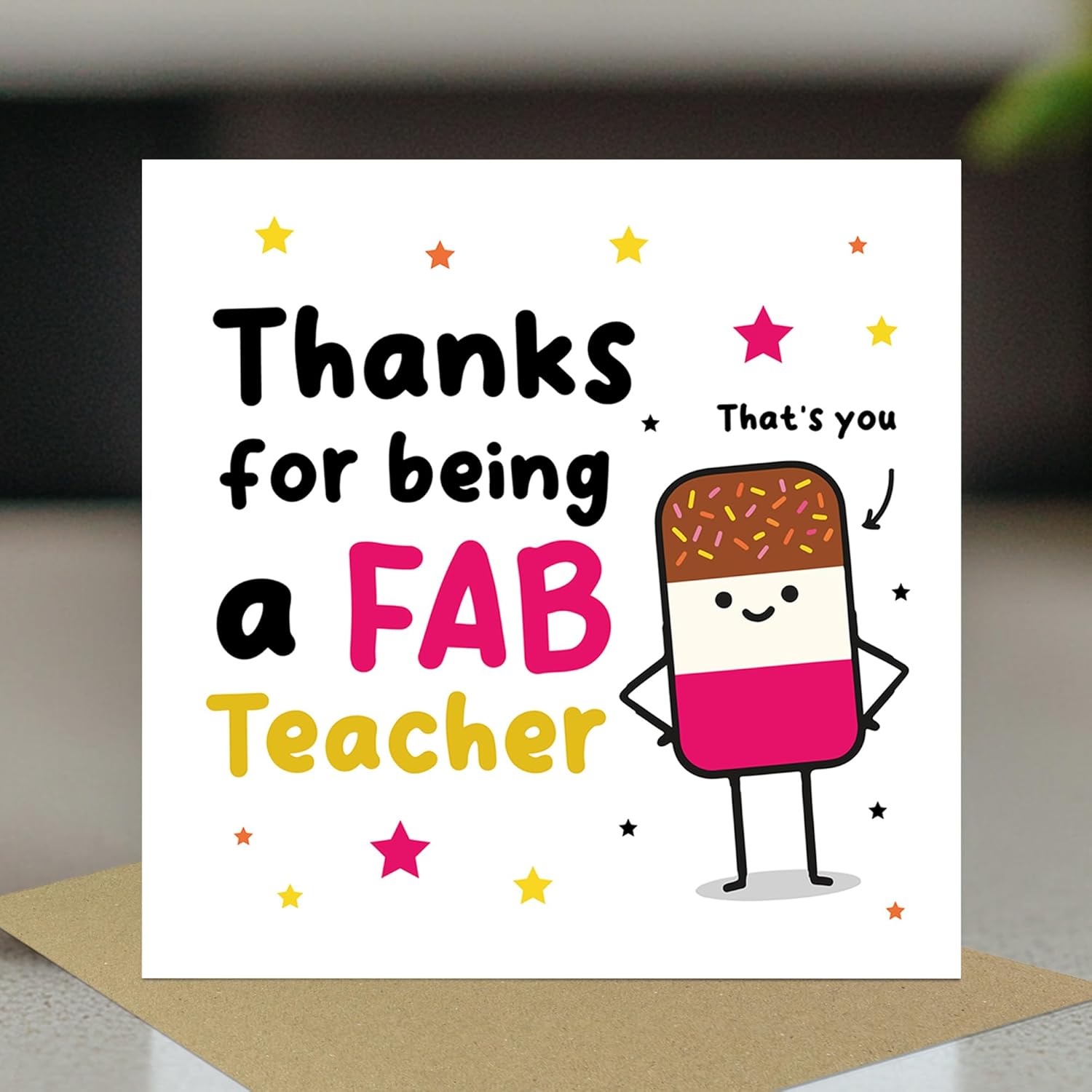 RED OCEAN Teacher Appreciation Cards Set of 6 Assorted Thank You Cards From Students Best Teacher Card Leaving School End of Term Nursery Multipack With Envelopes