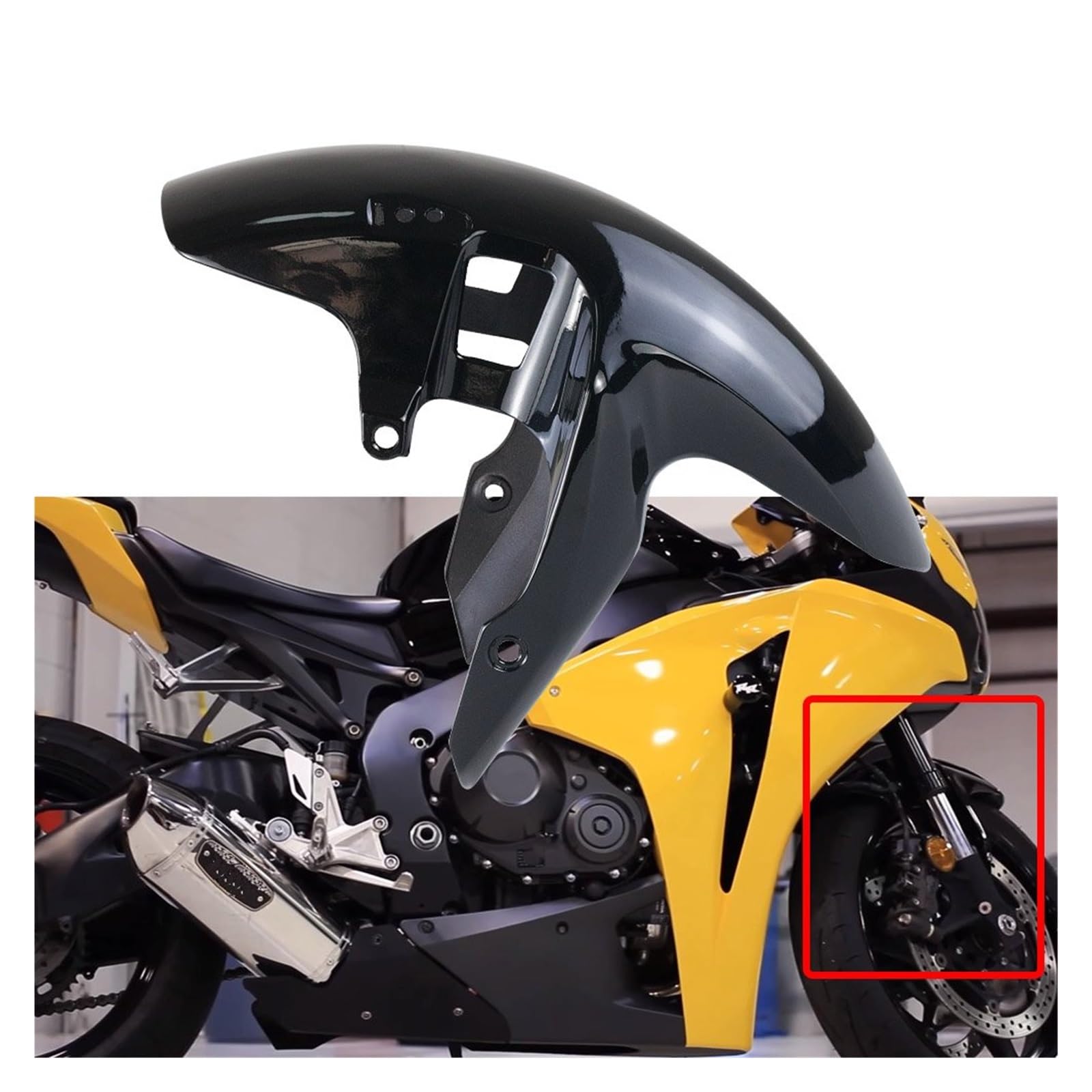 Moto Paraspruzzi Moto Parafango Anteriore in Plastica Parafango Parafango per CB1000R 2008 2009 2010 2011 2012 2013 2014 2015 CB 1000 R Parafanghi Parafango
