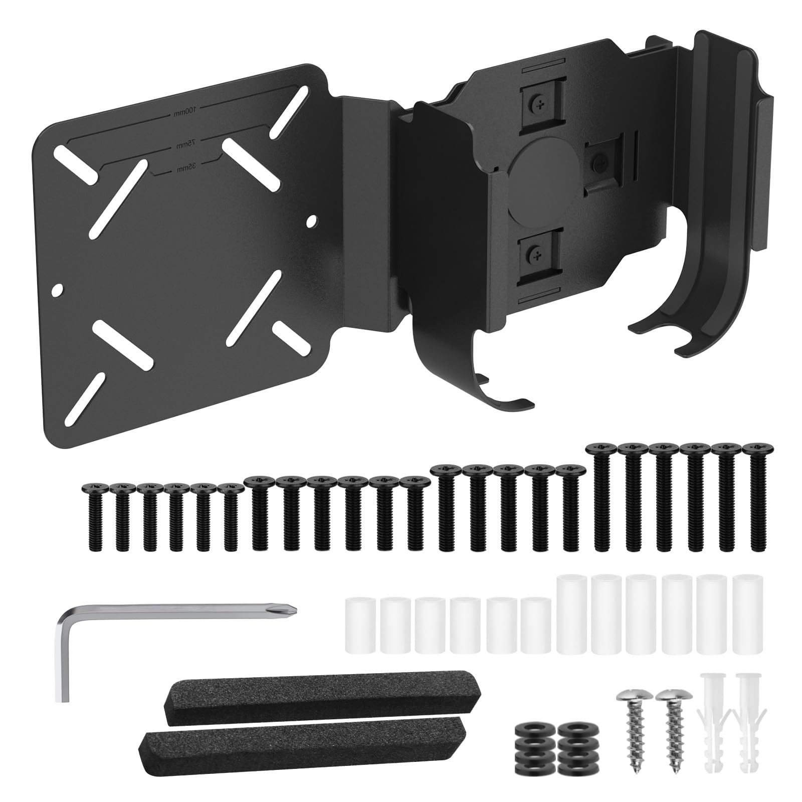 Support de montage PC bureau multi-positions stable avec patin anti-glisse