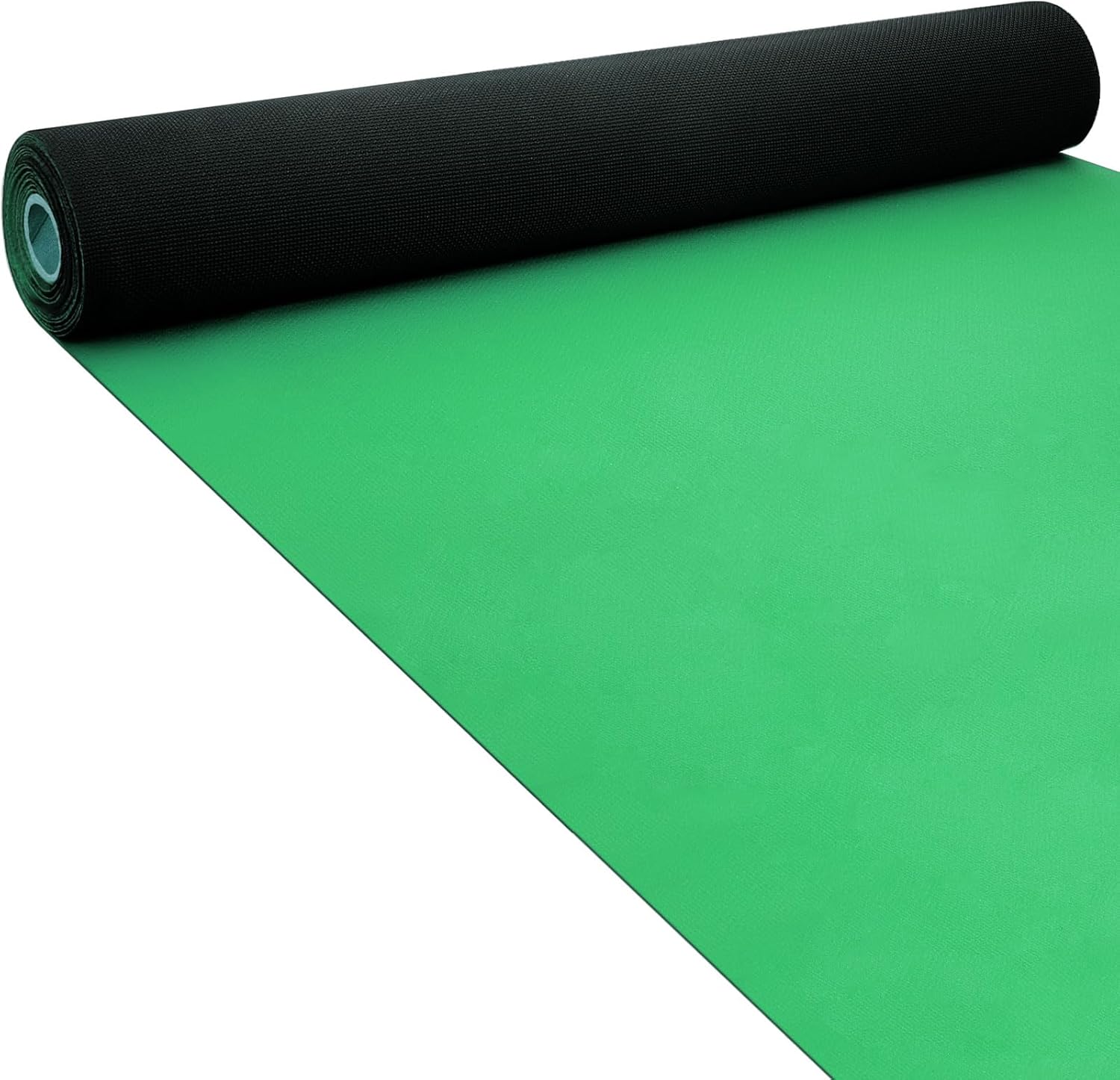 Boao 10 x 2.3 ft Neoprene Carpet Runner Reusable Plastic Floor Runner Non Slip Rubber Backed Rugs for Hallway Aisle Carpet Roll for Wedding Party Decor Prom Business Outdoor(Green)