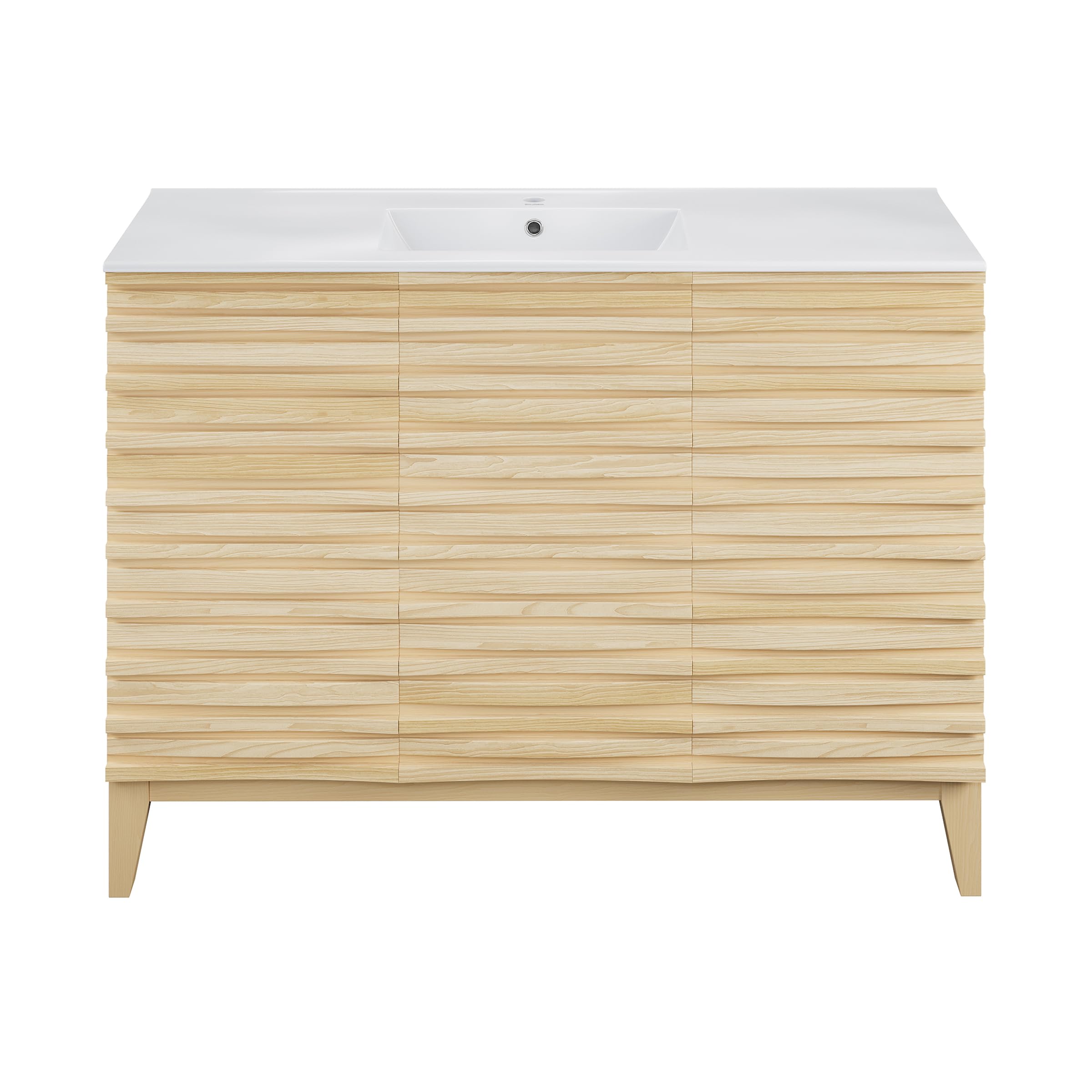 Swiss Madison Cascade 48'' Bathroom Vanity in Natural Oak
