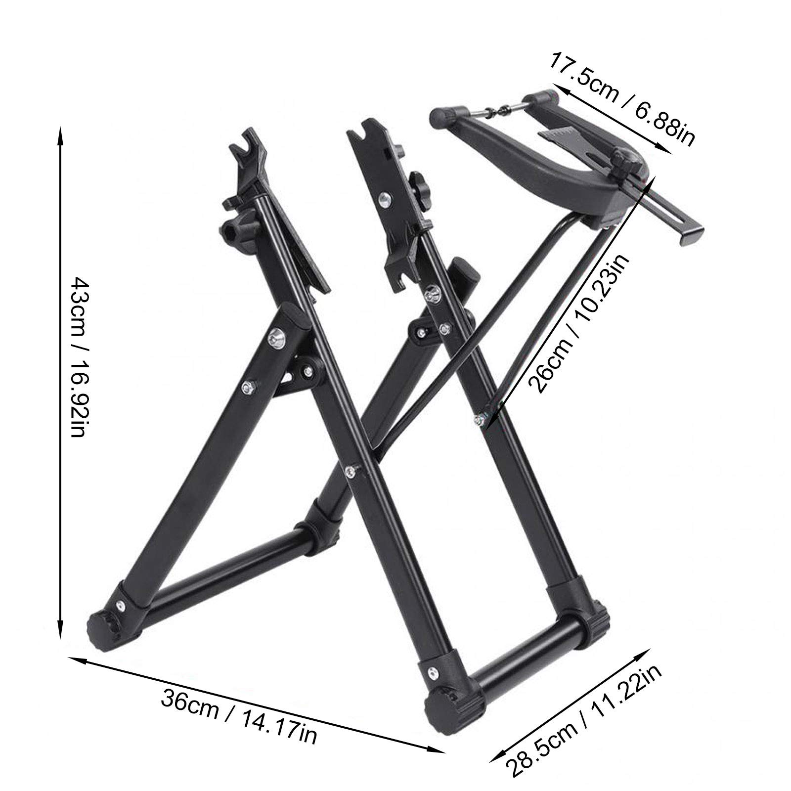 panthem Support de centrage de roues de vélo pour un usage domestique - Support de centrage pliable pour réparation de vélos amateurs de vélo