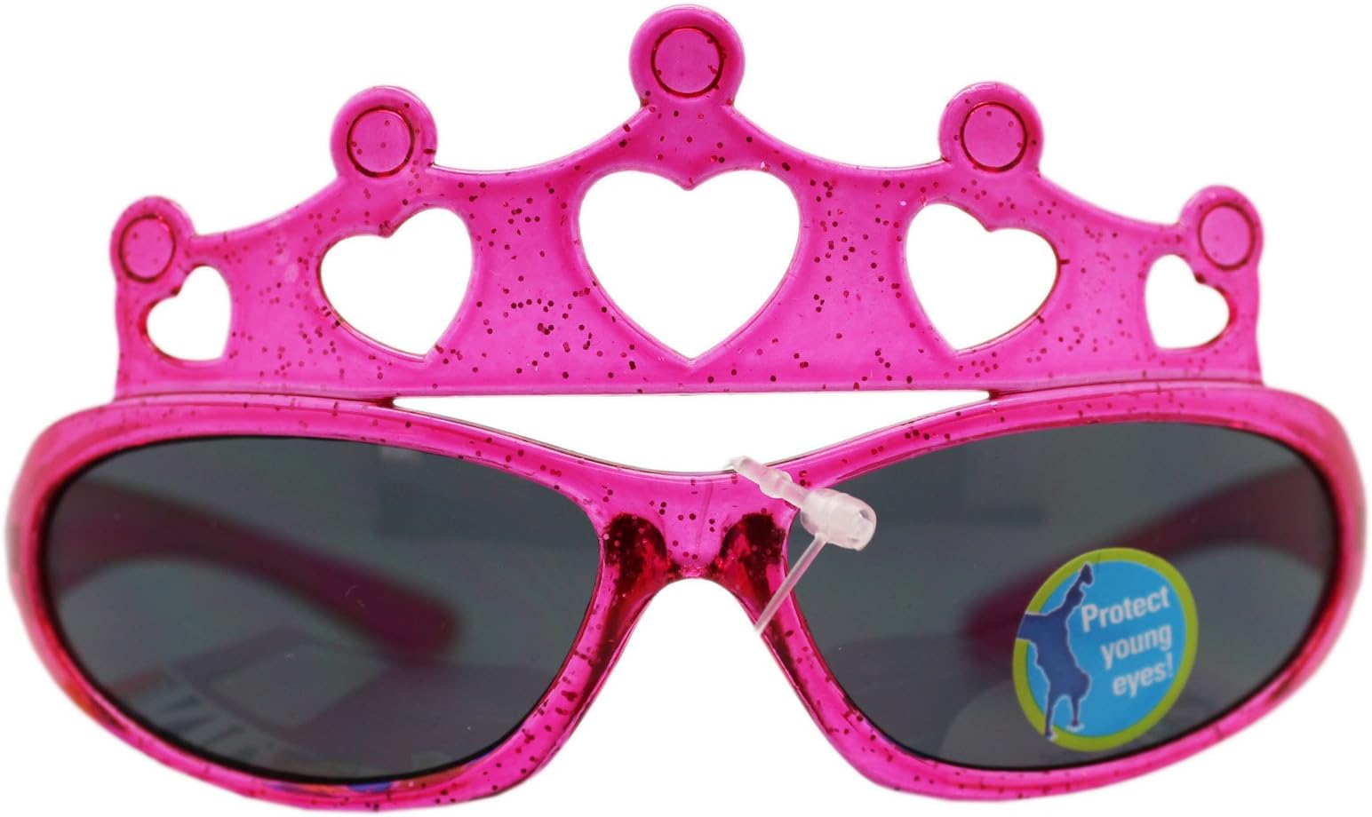 Transparent Pink Just Add Kidz Tiaraz Sunglasses for a Princess