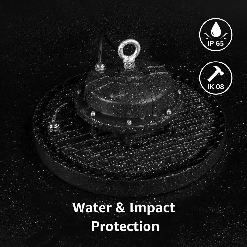 Lampe LED UFO 150 W, équivalent métal Halide 400 W, 21 000 lumens, 4000 K, blanc neutre pour entrepôt, usine et garage, certifié CE & TUV Sud