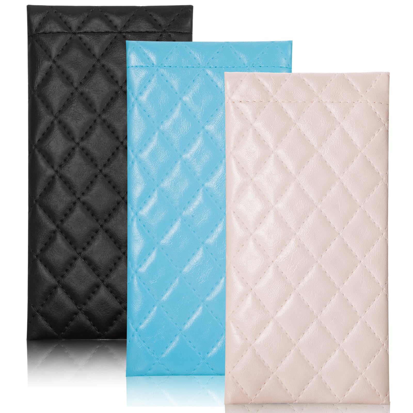 TRIUMPH VISION Eyeglass Case Glasses Case Soft Sunglass Pouch Sleeve 3 Pack