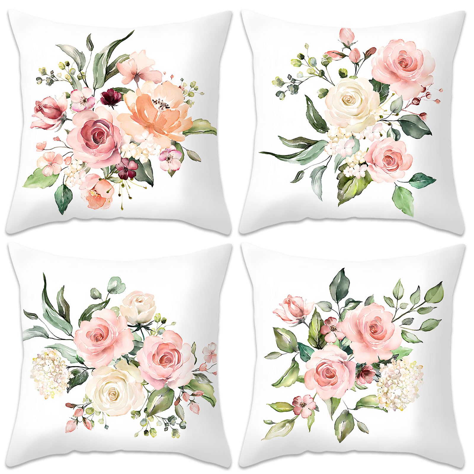 Betadistor Spring Summer Cushion Covers 4-Pack
