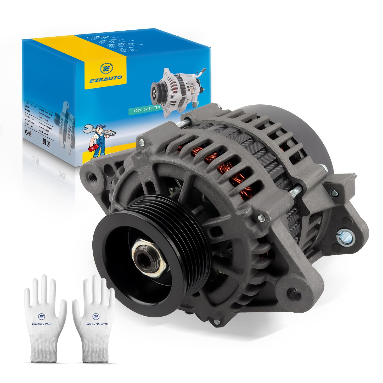 Ezexpreze 8460 New Alternator for Mercruiser Model 350 Mag MPI, 4.3L EFI, 454 Mag Bravo MPI, 5.7L Ski, 7.4L MIE, MX 6.2L 20099, 400-12151, Apr-93, 862031, 113685