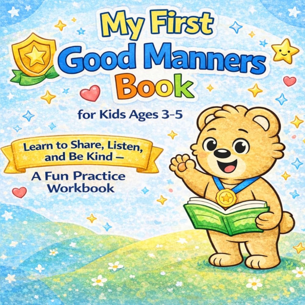 My First Good Manners Book: A Fun and Simple Social Skills Coloring Book for Kids Ages 3–5 to Learn Sharing, Kindness, and Everyday Etiquette (Little Learners First Skills Series)