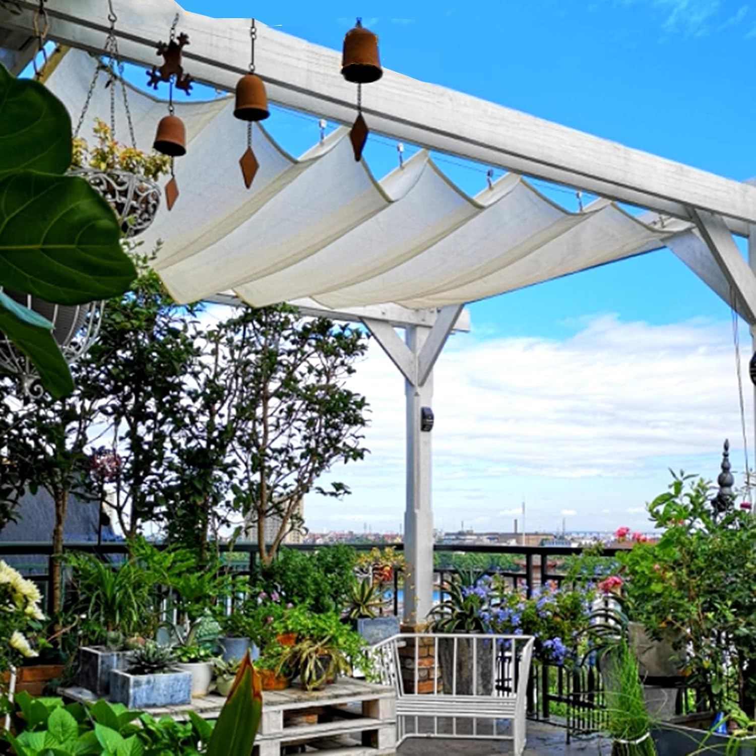 Hdpe Shade Cloth Net,Outdoor Retractable Pergola with Sun