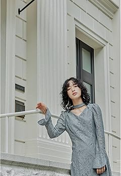 Amazon.co.jp: [niana] バックオープンティアドロップドレス