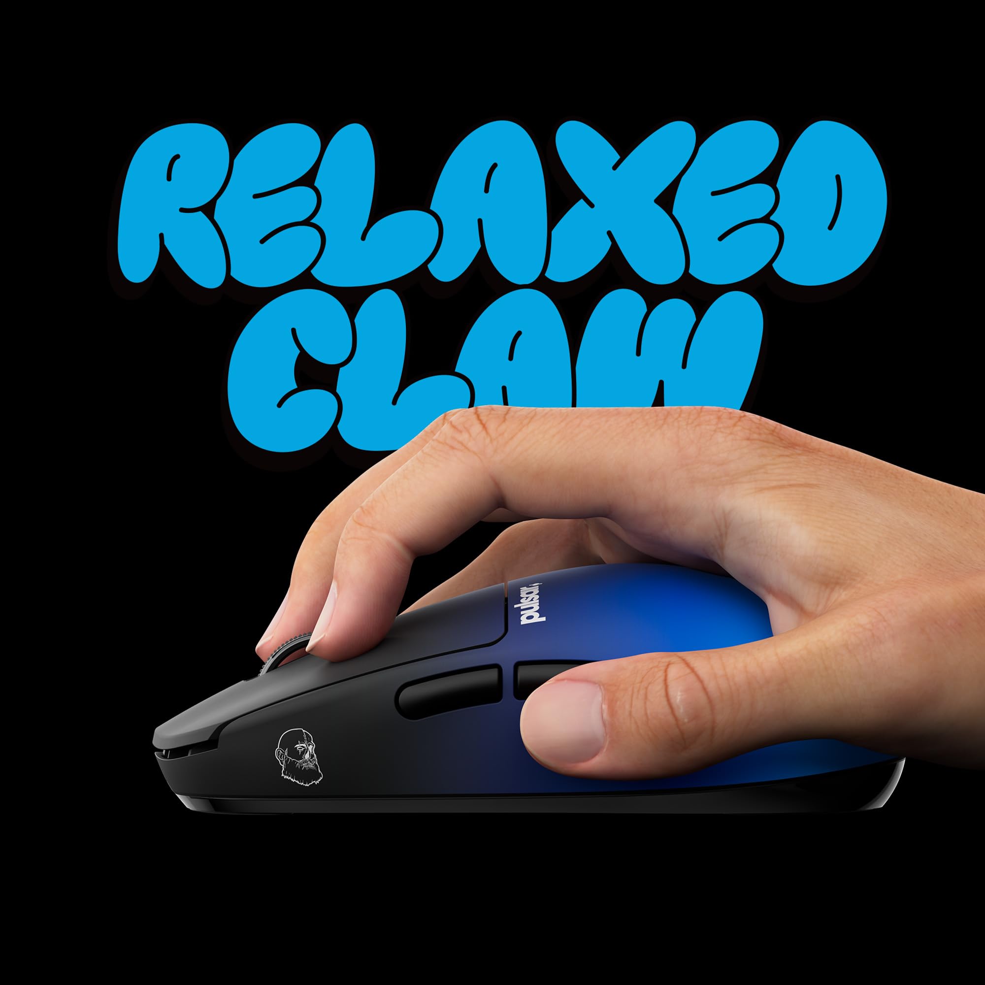 Pulsar Gaming Gears X2H CrazyLight Mouse Gaming wireless, Media, BadSeed | Ultraleggero 1.51 oz (43g), Simmetrico, Lati curvi, Back-Aggressive Hump, Relaxed Claw/Claw Grip, XS-1, 32K DPI, 8K