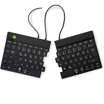 R-Go Split Ergonomic Keyboard QWERTZ DE black wired