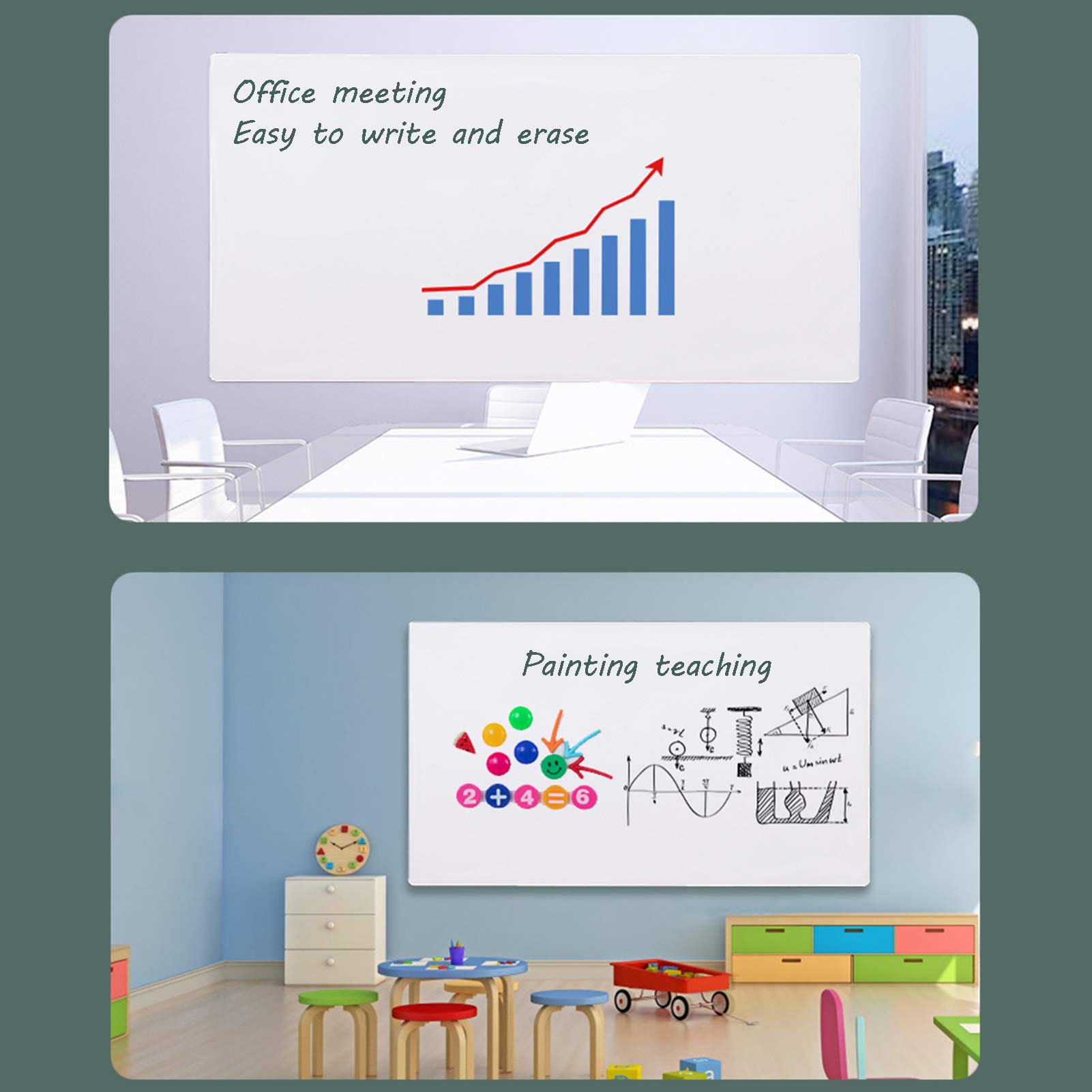 Foglio Magnetica Autoadesivo Autoadesivo Autoadesivo A Secco Morbido per Qualsiasi Superficie Liscia, Casa To-do Record per Bambini Disegno Ufficio Avviso(Size:60X90CM)